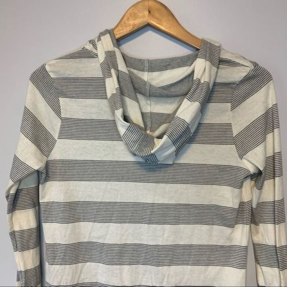 Roxy cream and grey stripes knitted tunic top size M - Picture 2 of 8